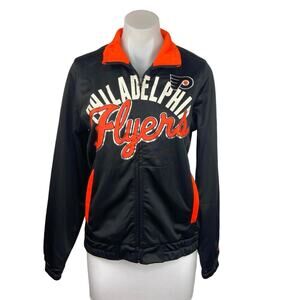 GIII NHL Carl Banks Philadelpia Flyers Hockey Athletic Jacket Sweatshirt Sz S